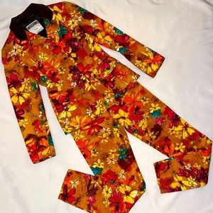 Mosihino Outfit 42/8 Blazer and Size 26 Pants Women Multi Fall Colors